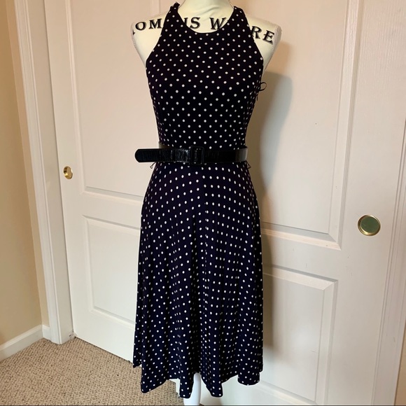 Lauren Ralph Lauren Dresses & Skirts - Navy blue polka dot Ralph Lauren dress